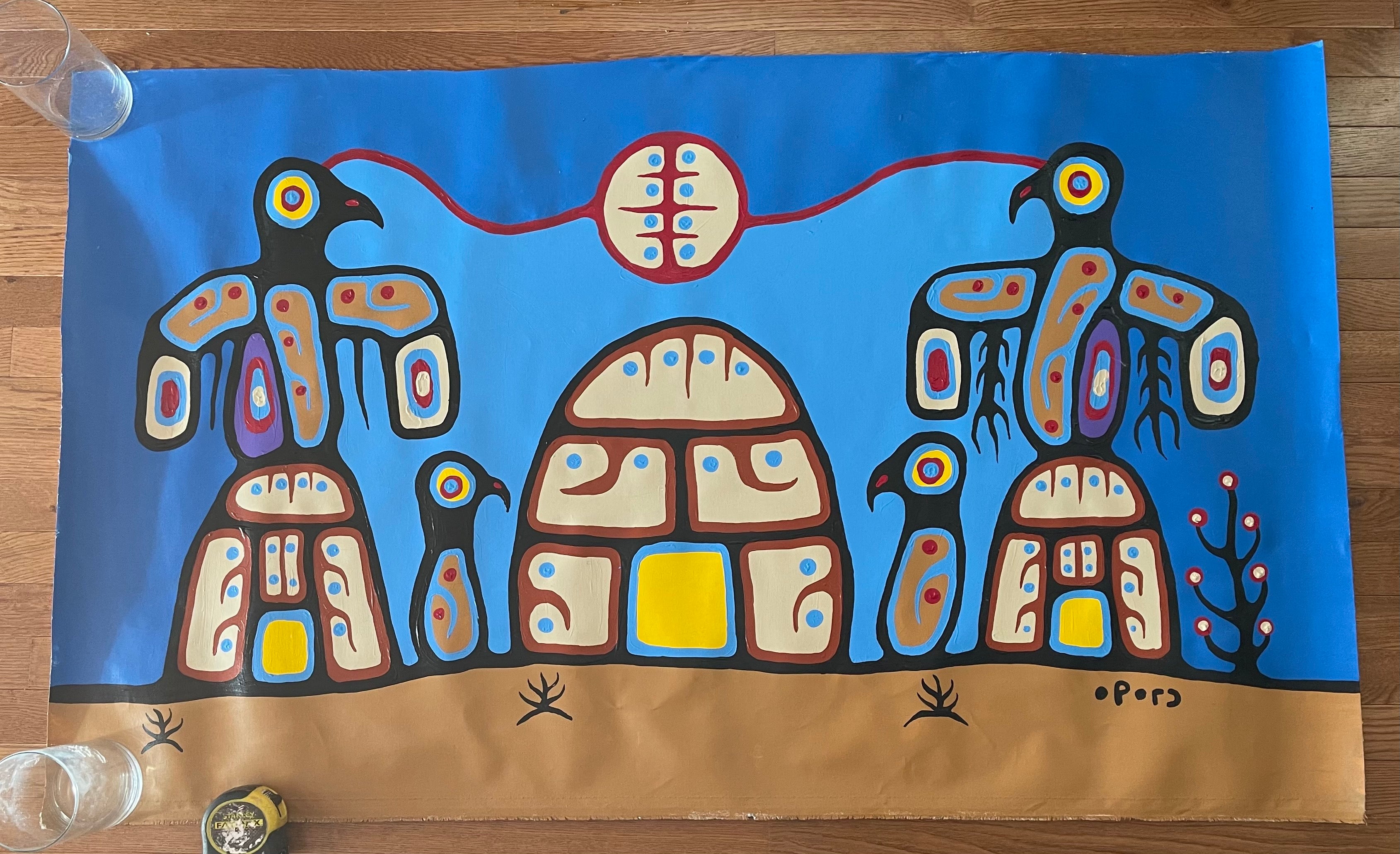 Christian Morrisseau. Original Artwork! Very Large piece.