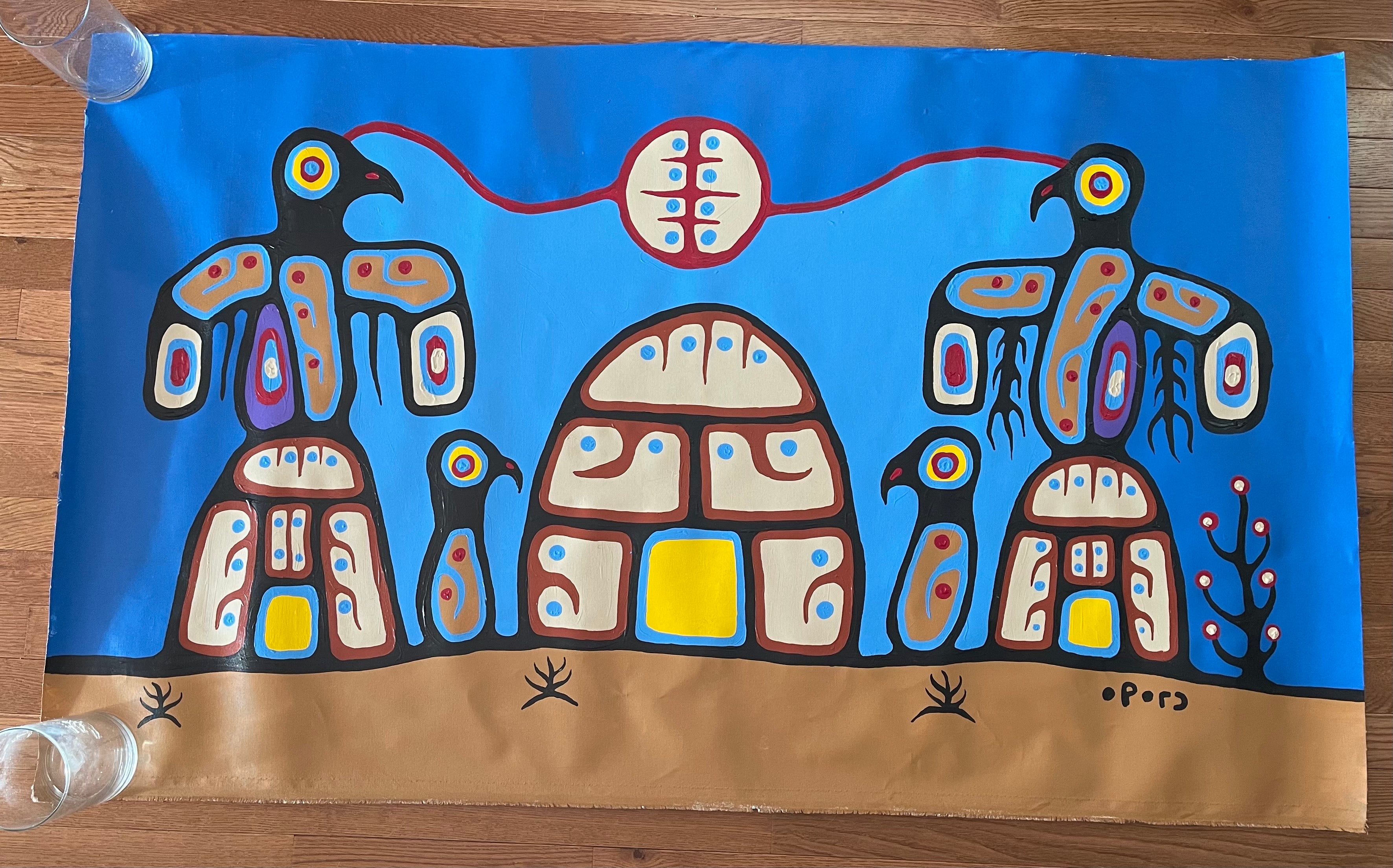 Christian Morrisseau. Original Artwork! Very Large piece.