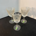 Waterford Crystal "alana" Claret Wine Glass Set of 3