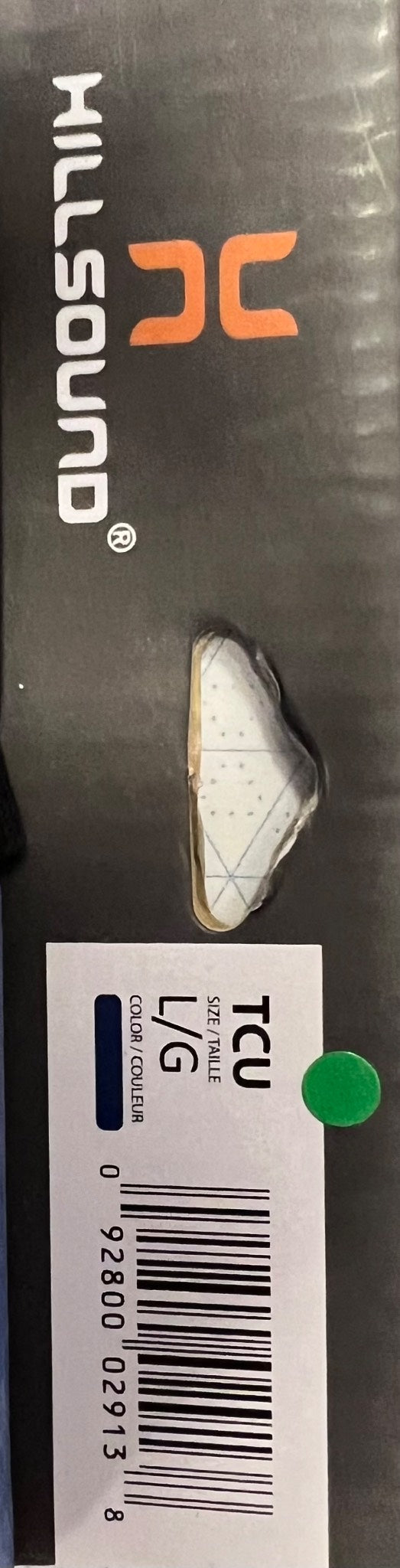 Millsound golf club head cover with label on a black background