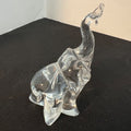 Clear Glass Elephant Figurine