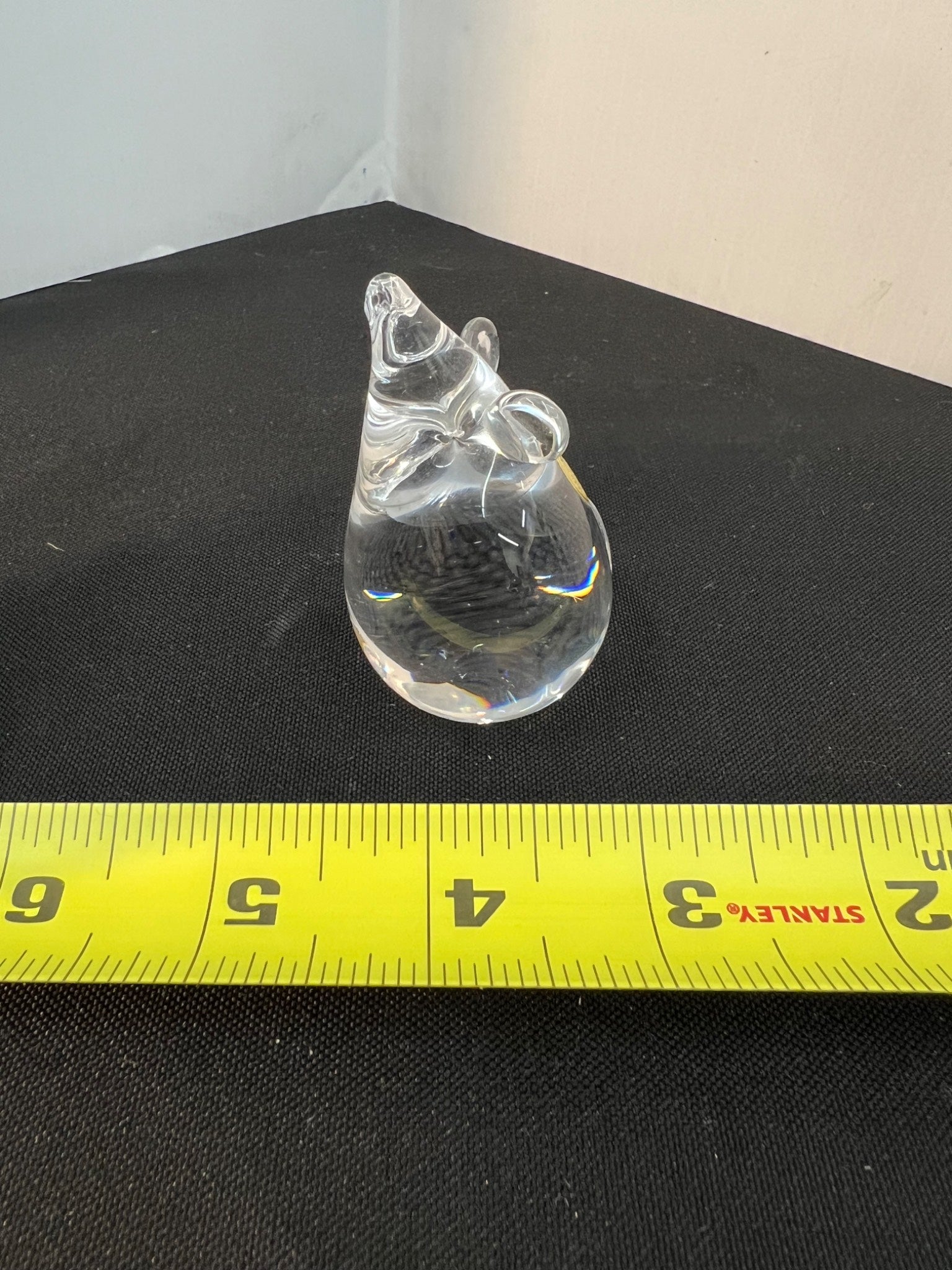 Norsk Hadeland Crystal Mouse Figurine