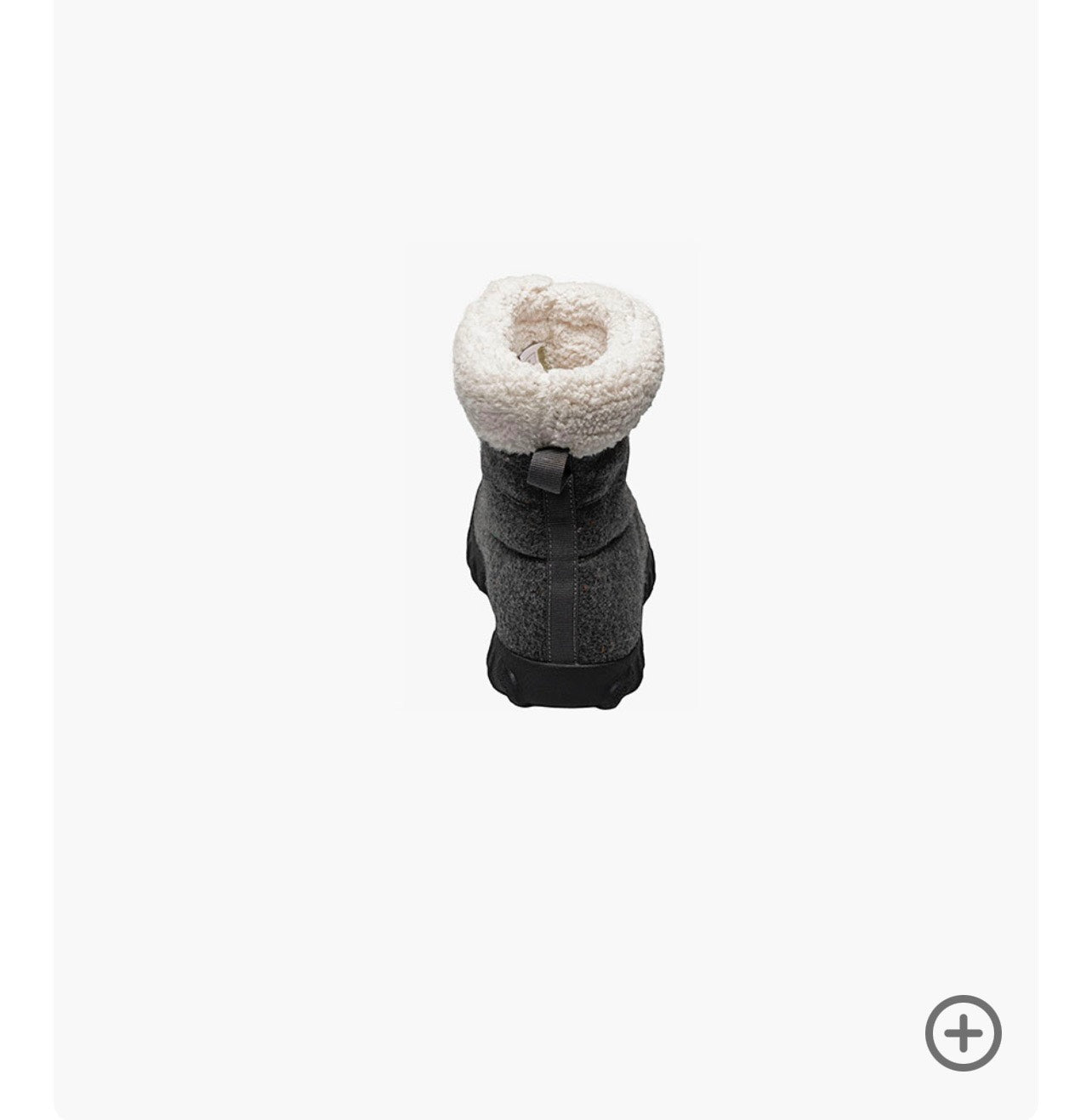 Black dog coat with white fur lining on a white background