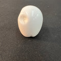 White Polished Stone Sculpture Owlette