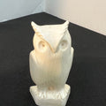 Carved Owl Figurine with Base Inscription