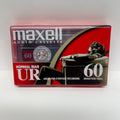 Maxell UR 60 Normal Bias Audio Cassette factory sealed