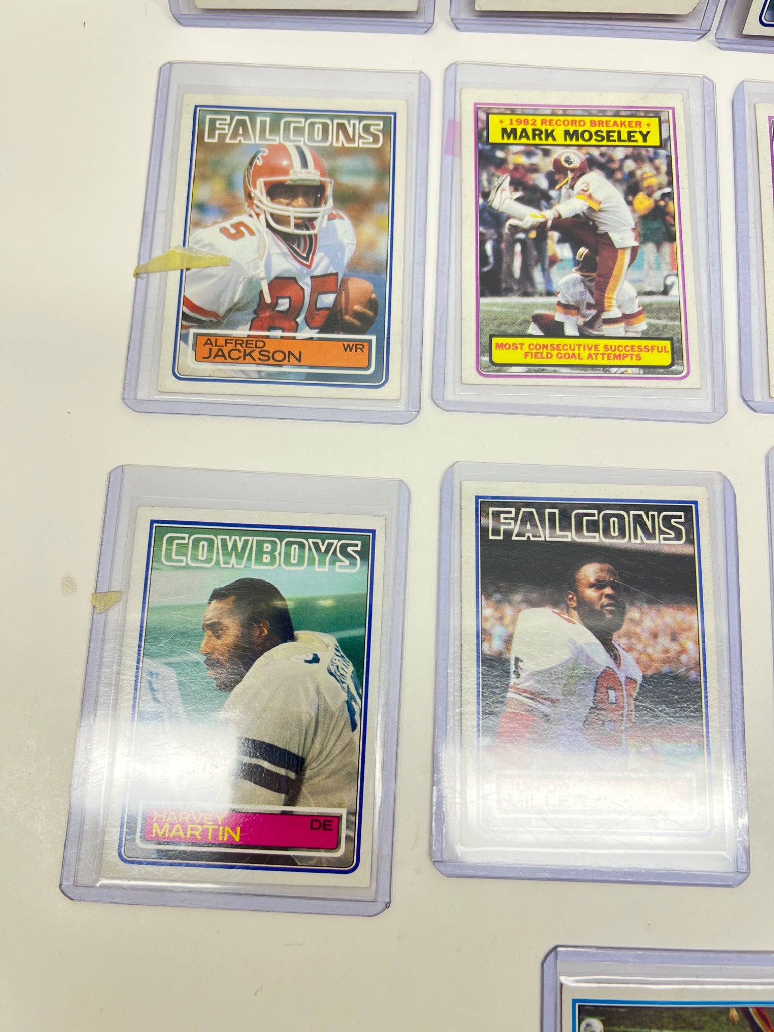 1983 NFL topps  Joe Montana, Tony Dorsett, and Otis Wilson