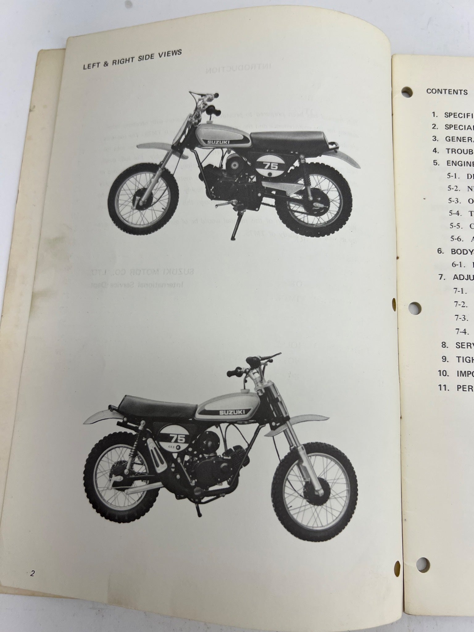 Suzuki TM75 Service Manual 1970s k 73 11