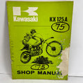 Kawasaki 1975 Kx125A Service Manual Shop Repair Owners Kx 125