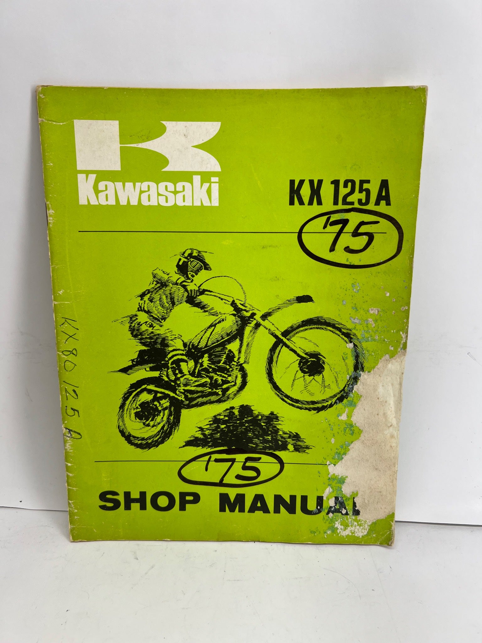 Kawasaki 1975 Kx125A Service Manual Shop Repair Owners Kx 125
