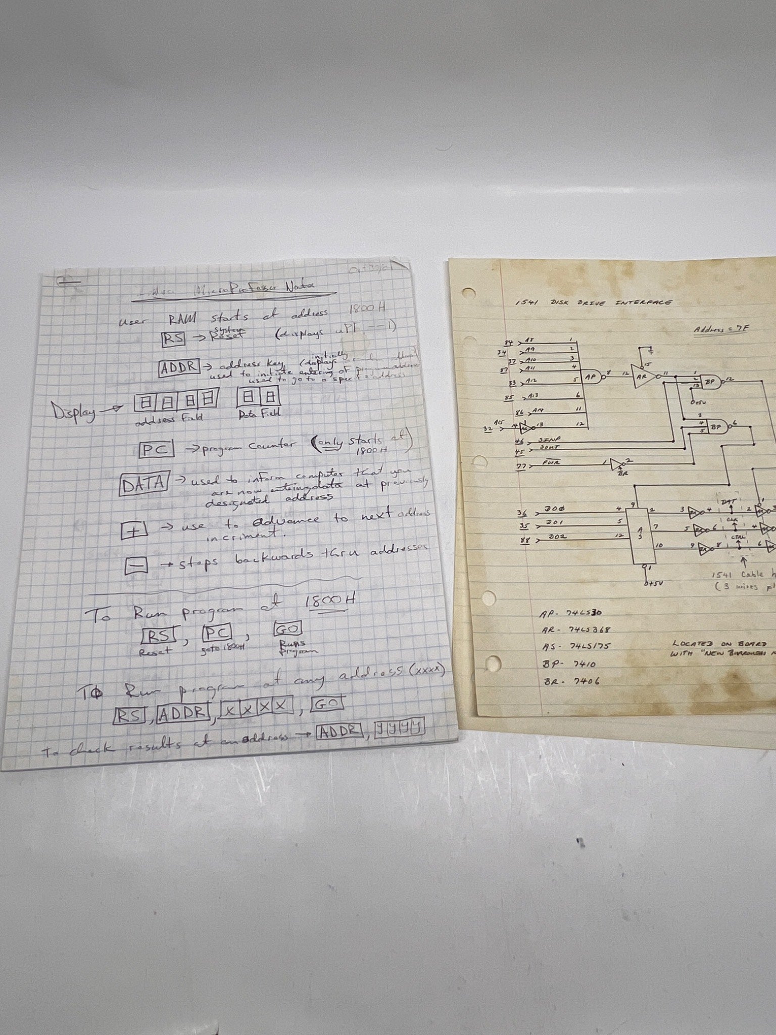 KIM-1 & Commodore 1541 "Homebrew" Interface Notes