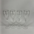 Mikasa Silver Lights Crystal Stemware - set of 4
