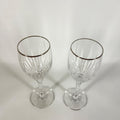 Mikasa ‘Silver Lights’ Golden Rim Crystal - 2 pieces
