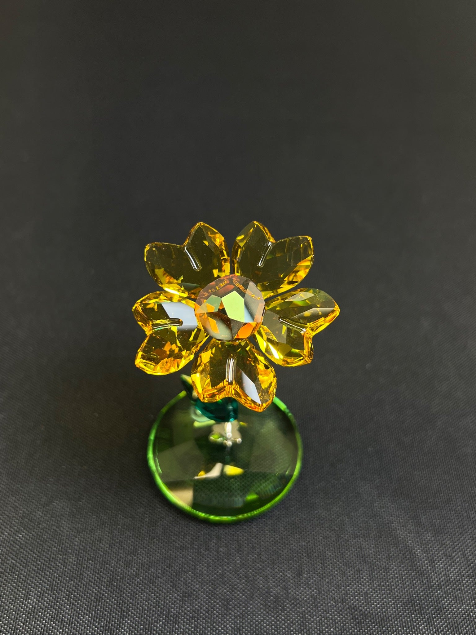 Swarovski Yellow Crystal Flower Figurine