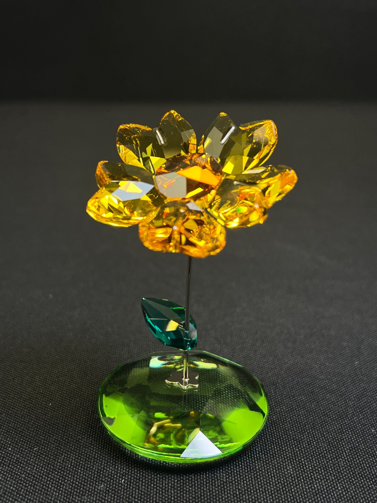 Swarovski Yellow Crystal Flower Figurine