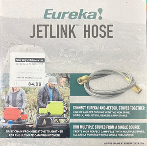 Eureka Jetlink Hose packaging with product image and text on a gray background