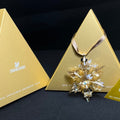 Swarovski 2010 Gold Ornament with Box Large