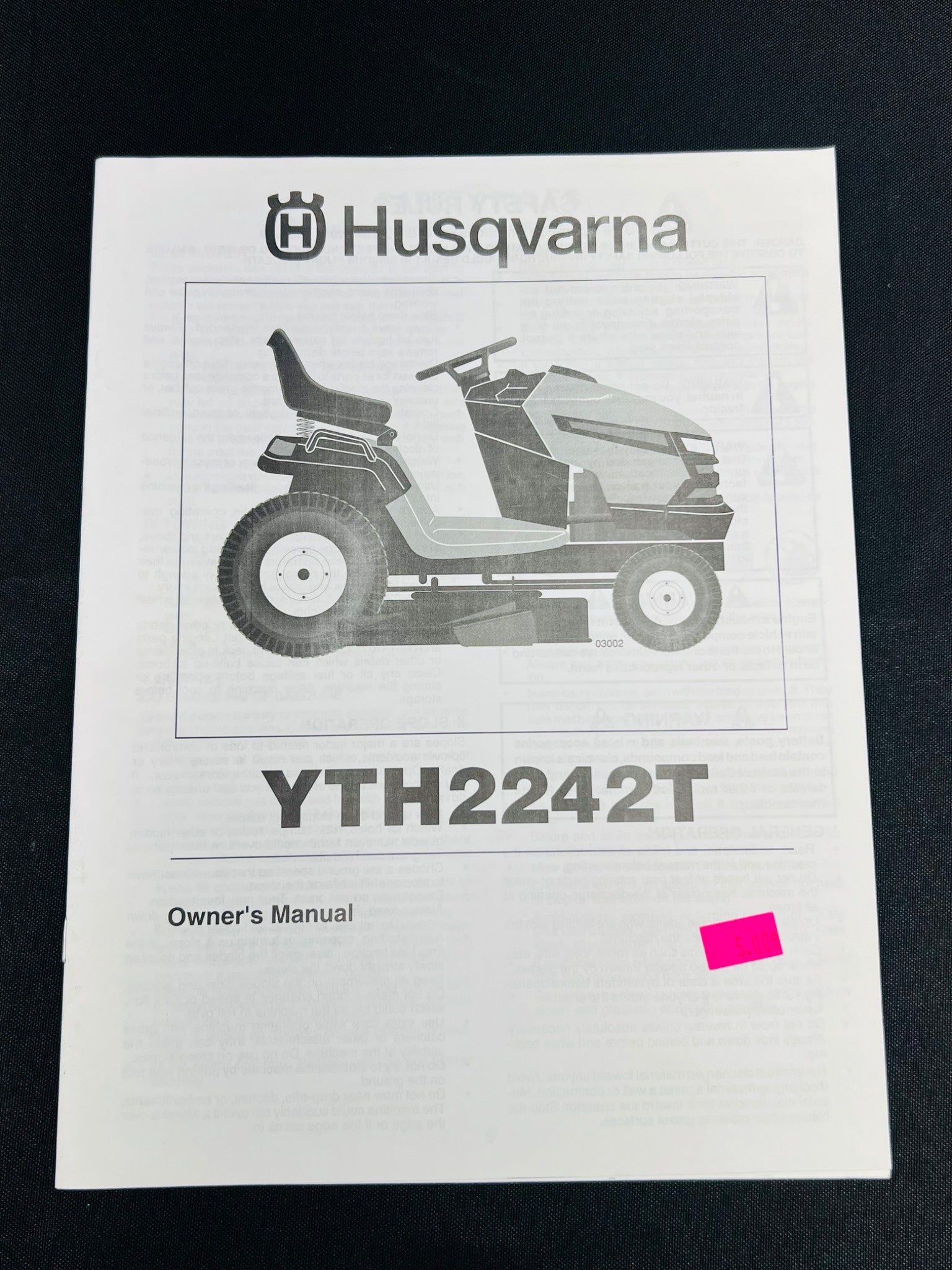 Husqvarna YTH2242T Owner’s Manual