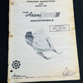 Ariens 700 III Snowmobile Manual