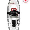 Snowshoe with North Face branding on a white background
