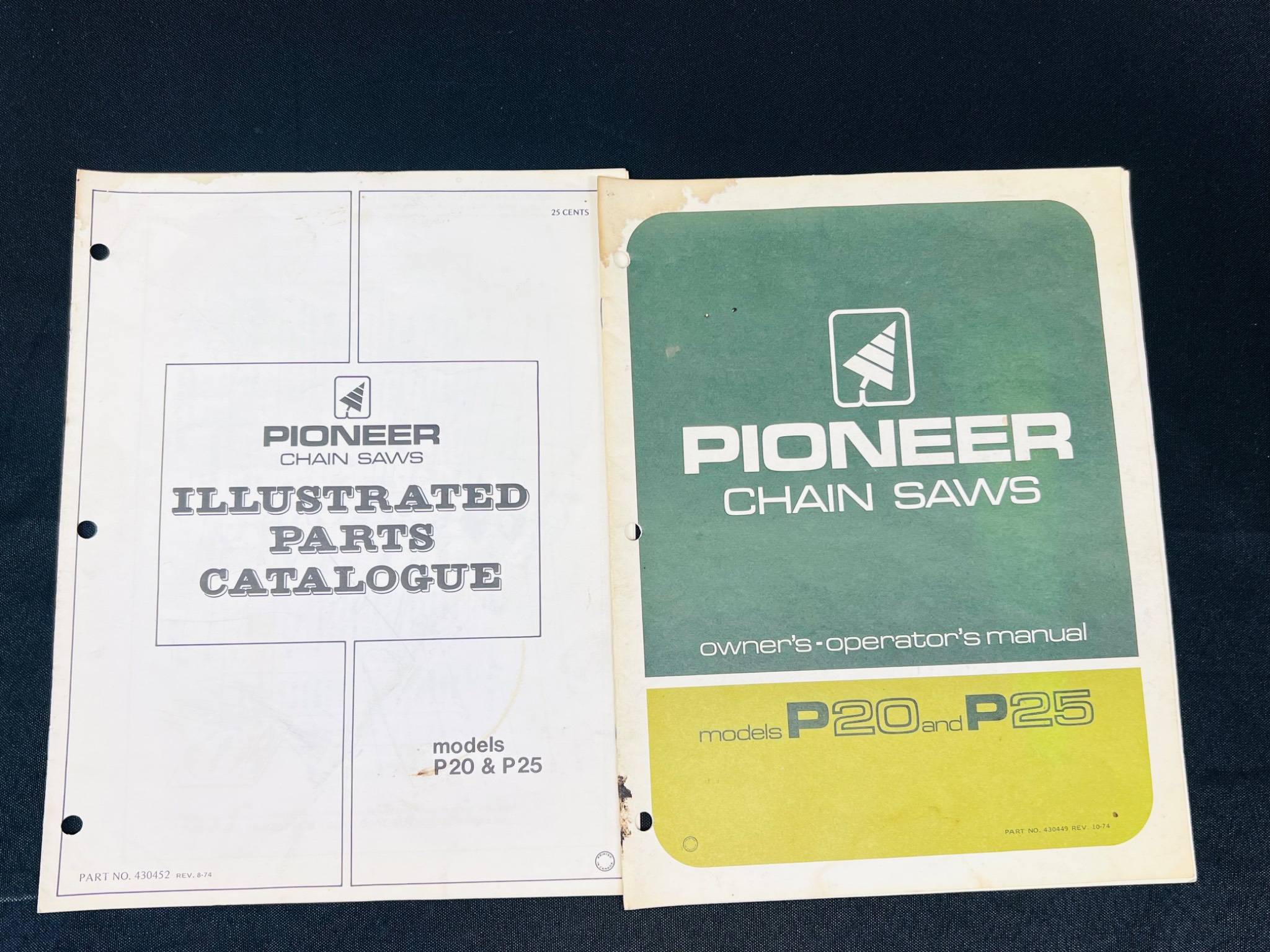 Pioneer Chainsaw Manuals P20-P25 Models