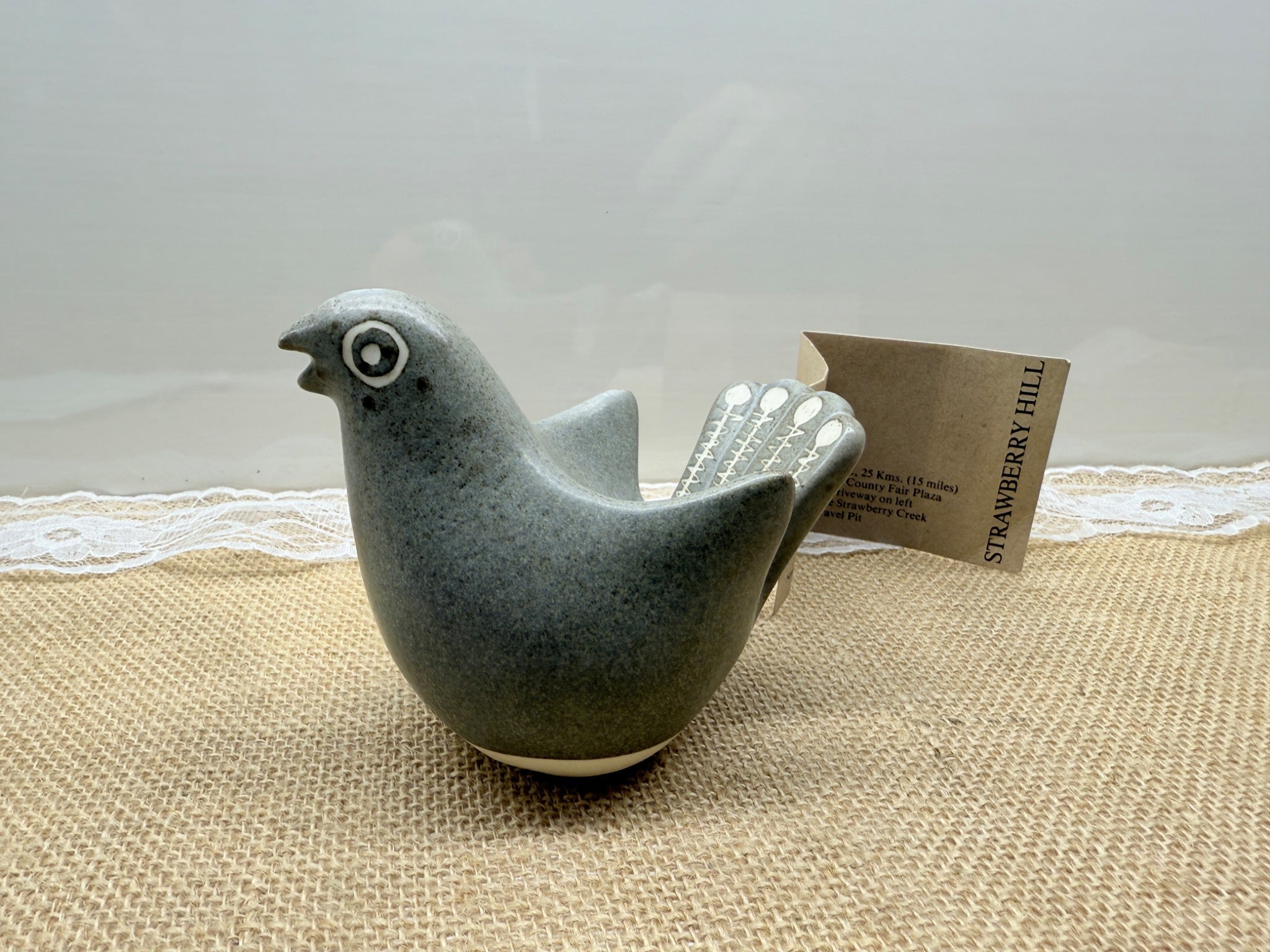 Strawberry Hill Grey Fantail Sculpture