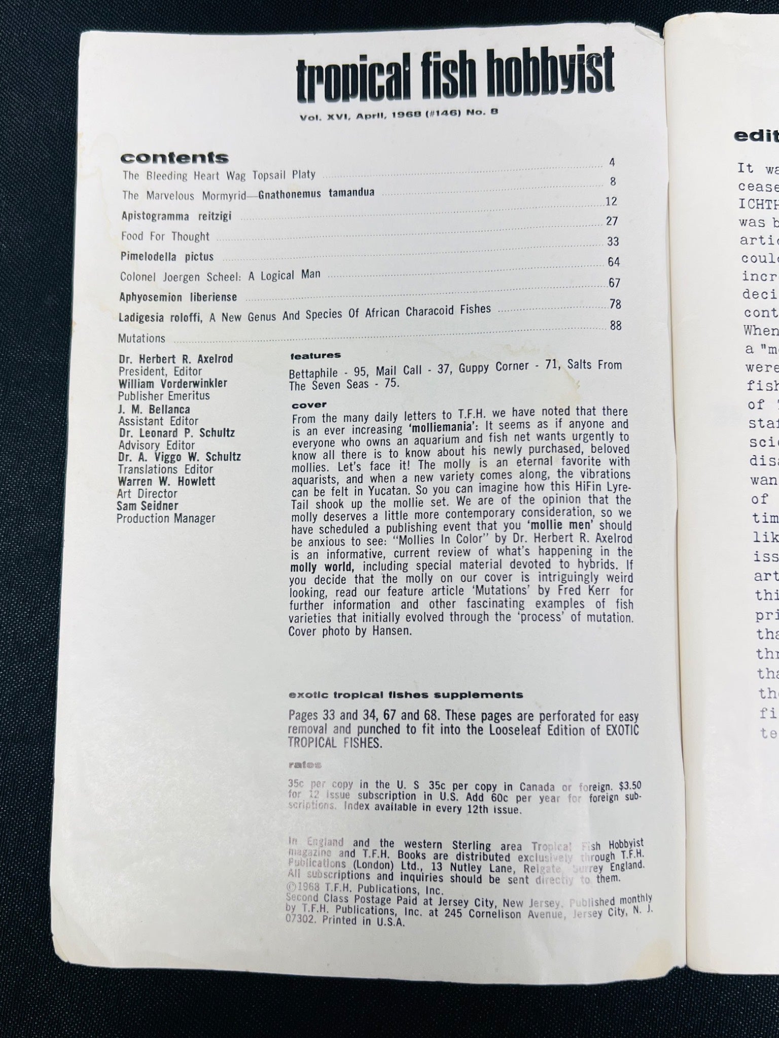 Tropical Fish Hobbyist Magazine: Mutations