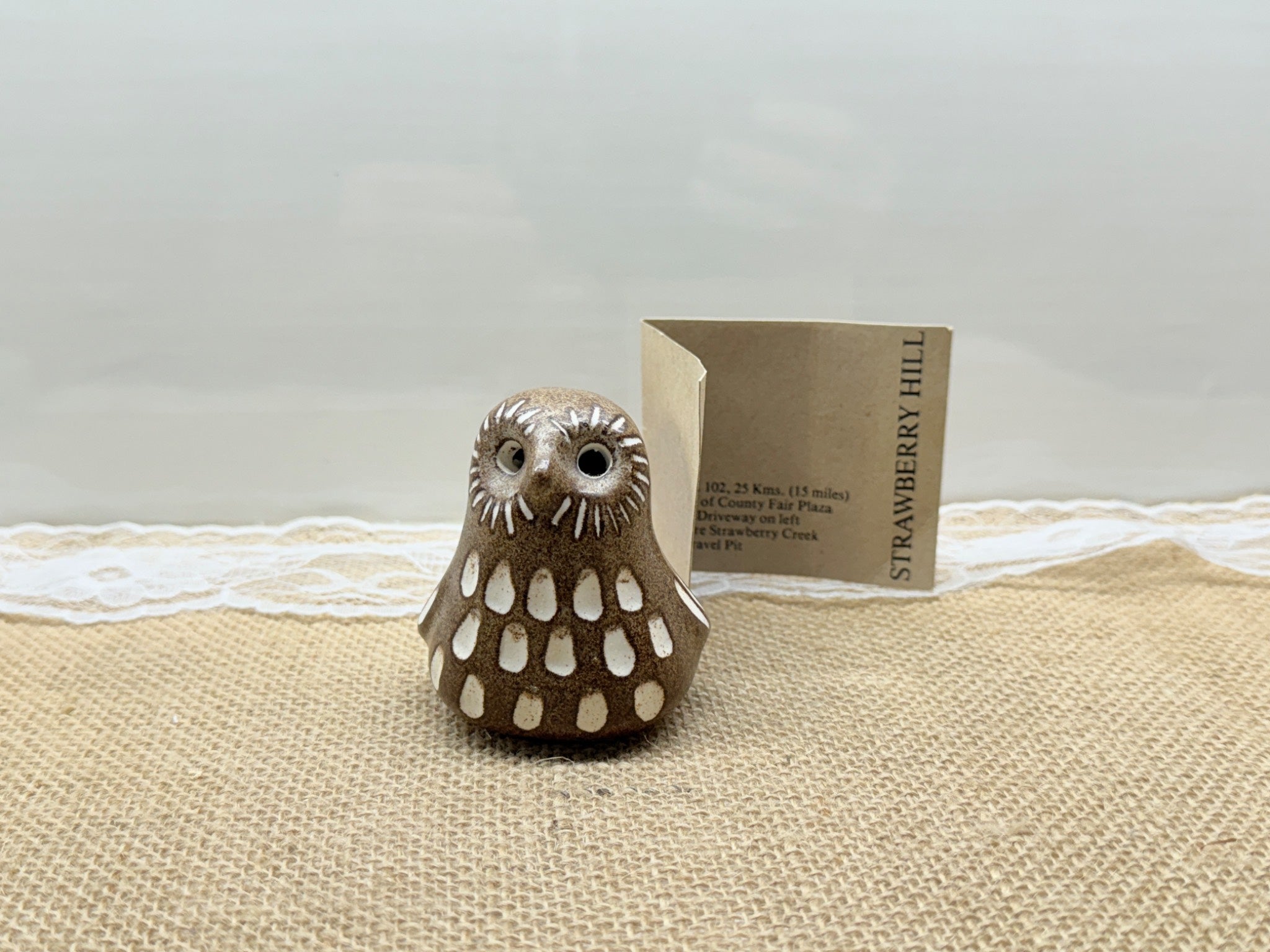 Strawberry Hill Brown Owl Baby Figurine