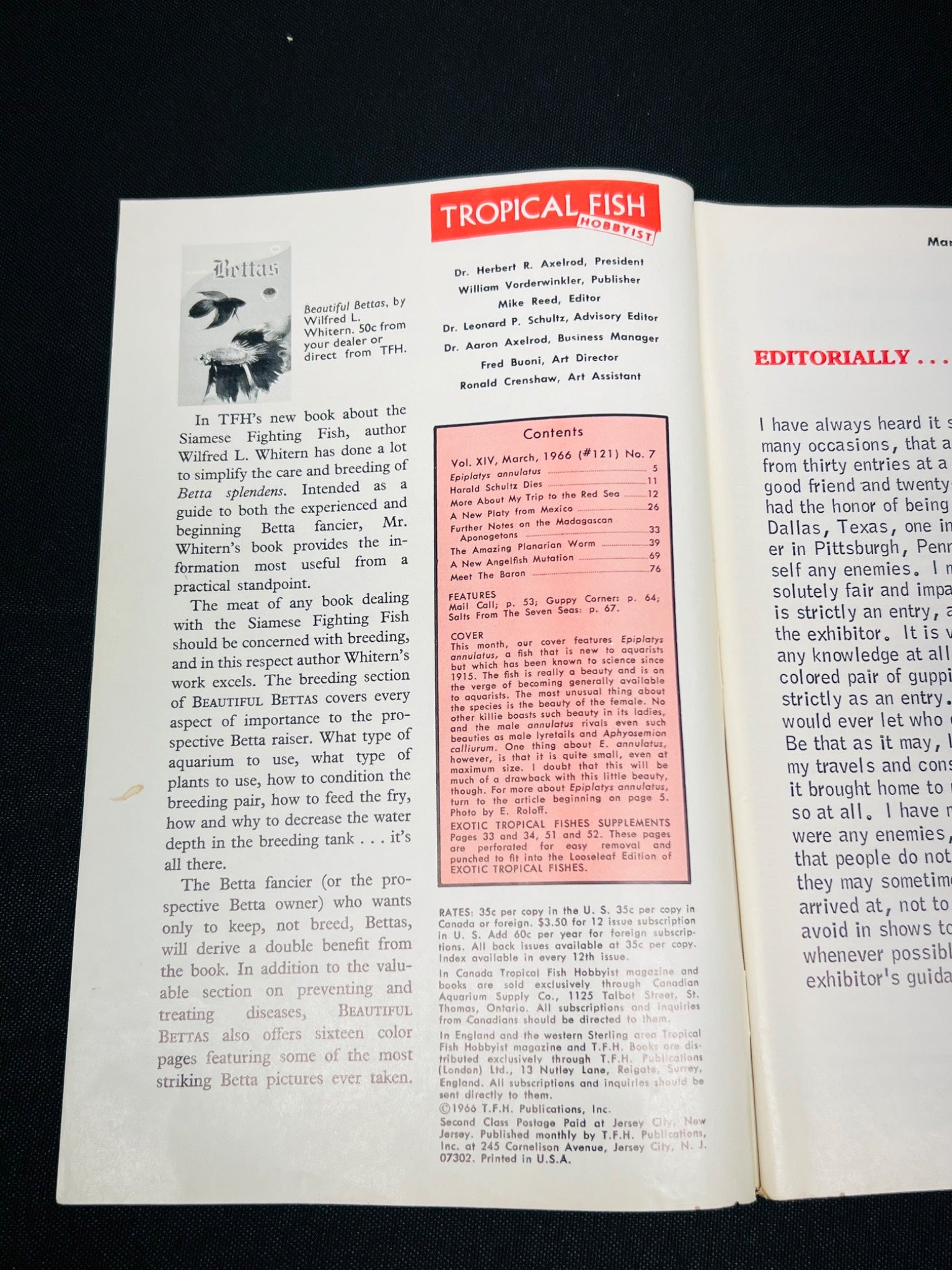 Tropical Fish Hobbyist March 1954