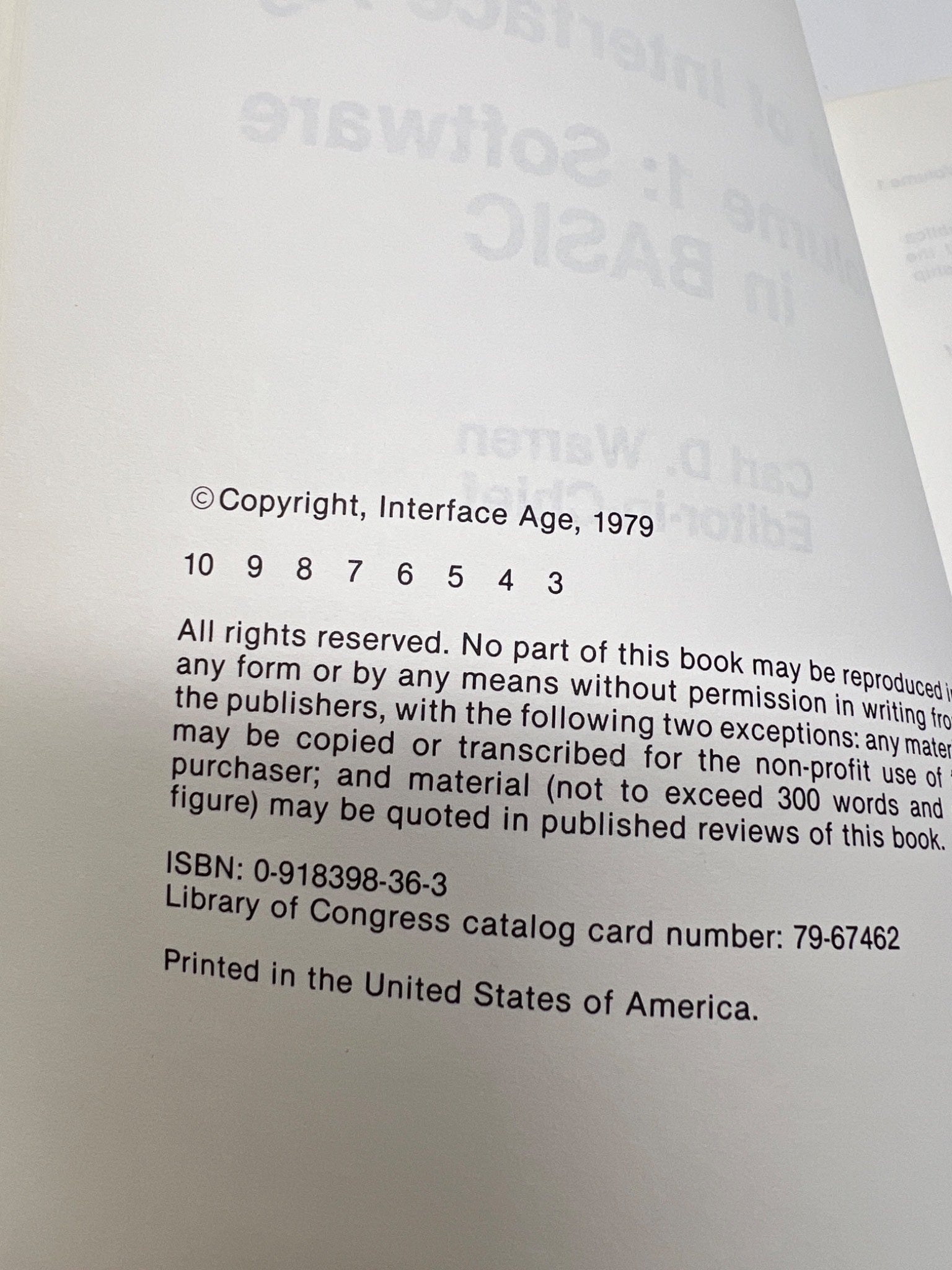 Best of Interface Age Volume 1: Software in BASIC (1979)