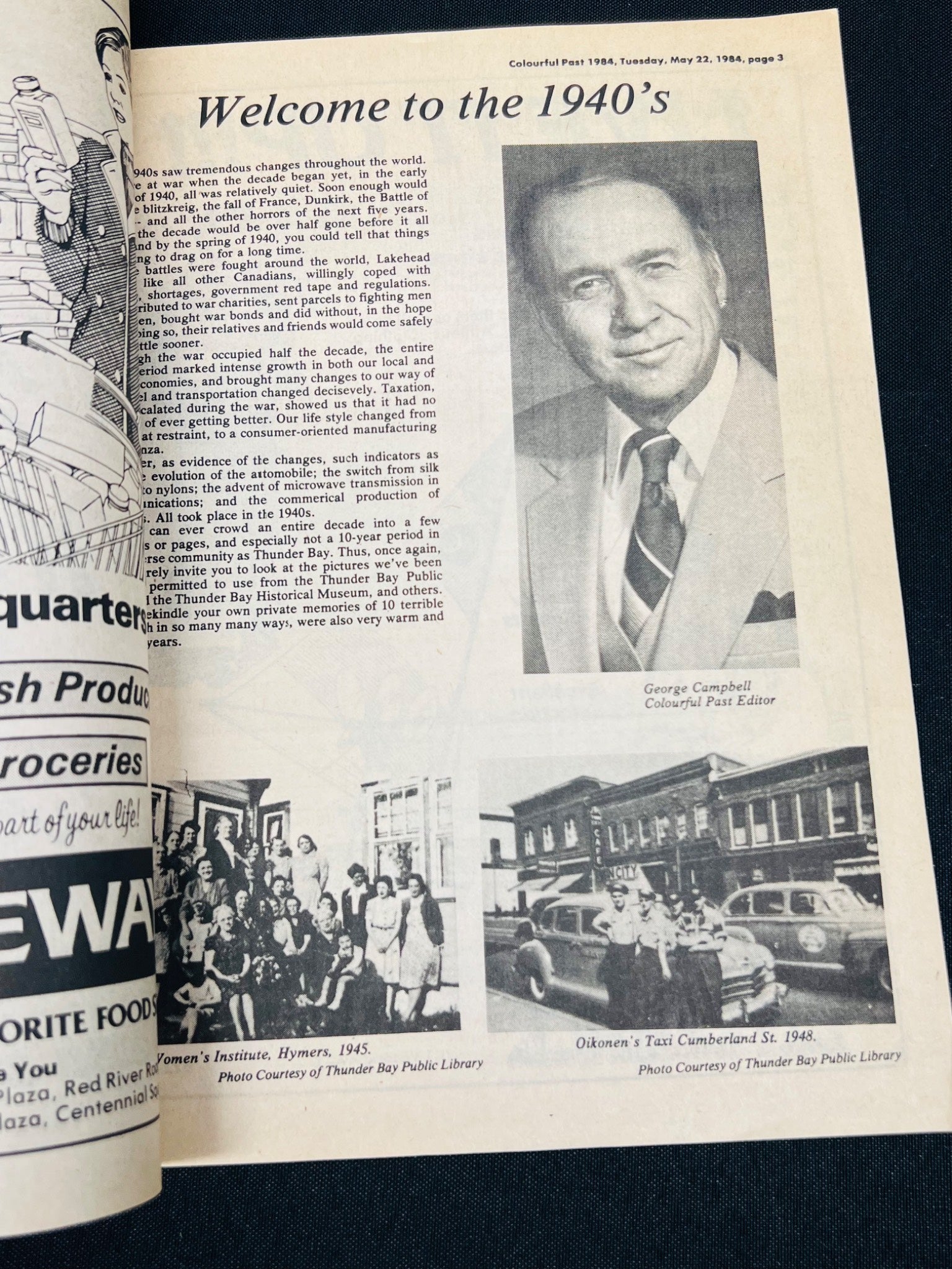 1940s-Themed Magazine, Thunder Bay, 1980s