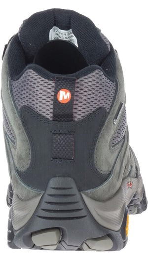 Gray hiking shoe with brand logo on a white background