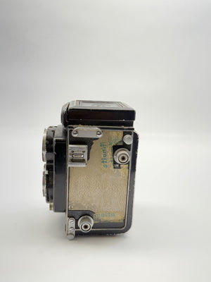 Vintage camera on a white background