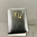 18K Gold Hoop Earrings, 0.9g