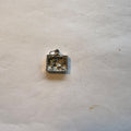 Silver Nativity Scene Pendant Charm