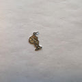 Gold-Toned Ontario Map Pendant Charm