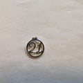 Sterling Silver ’21’ Circular Pendant