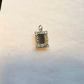 Sterling Silver Pendant with Ornate Frame