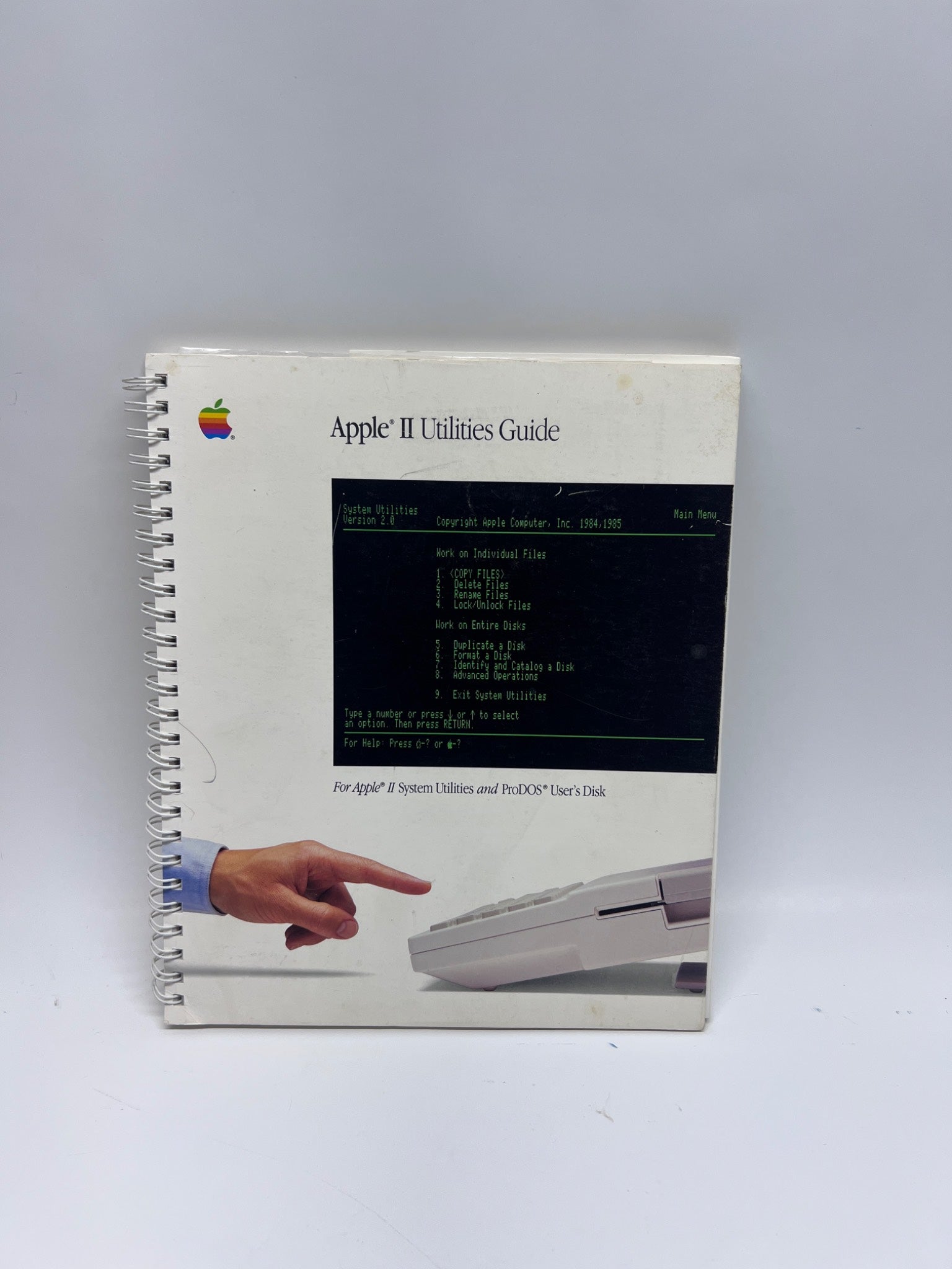 1985 Apple II Utilities Guide Manual