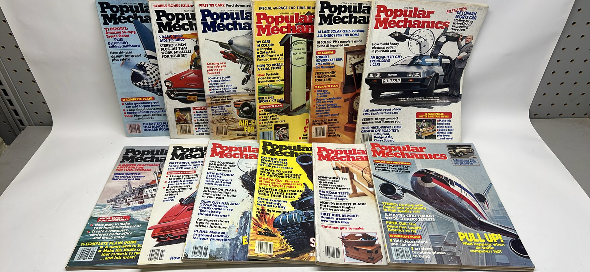 Vintage 1981 Popular Mechanics Magazines