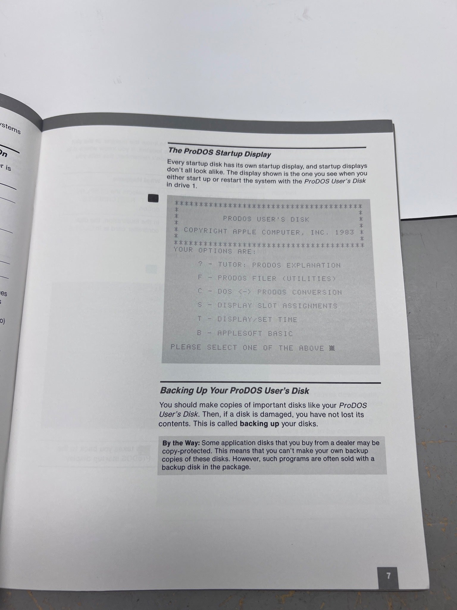 Apple IIe ProDOS Supplement Manual