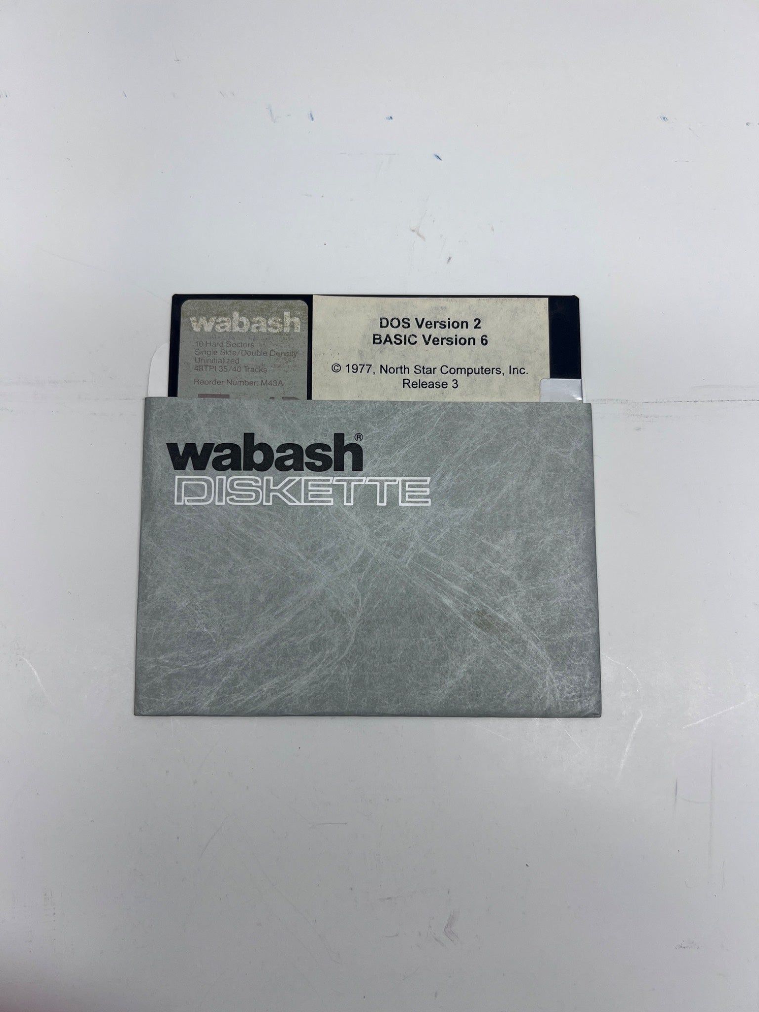 1977 North Star DOS Version 2 & BASIC Version 6 Floppy Disk