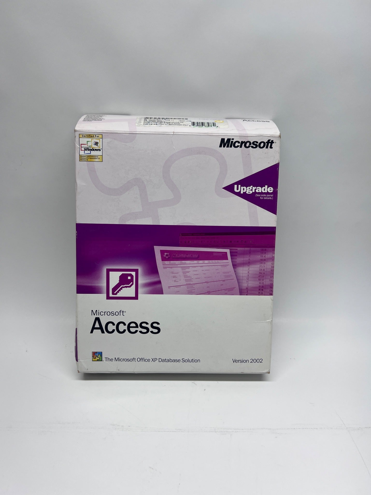 Microsoft Access 2002 Upgrade Software