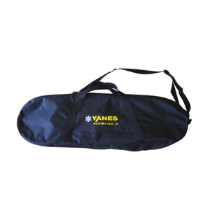 Navy blue bag with 'YANES' logo on a white background