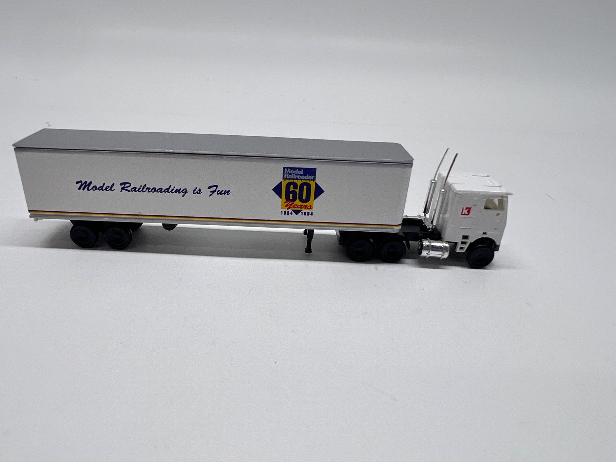 N Scale White Freightliner 60th Anniversary Tractor Trailer – 1934-1994