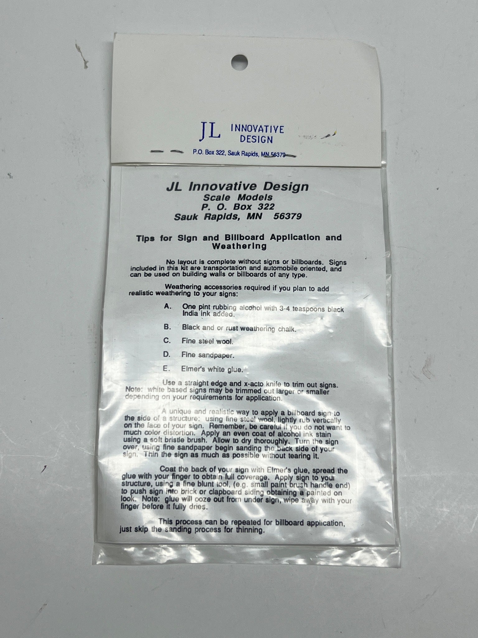 JL Innovative Design N Scale Billboard Signs – Hudson, Chevy, Dodge – NOS