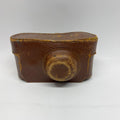 Vintage Argus Brown Leather Camera Case – 6" Small Format Case – Heavy Patina