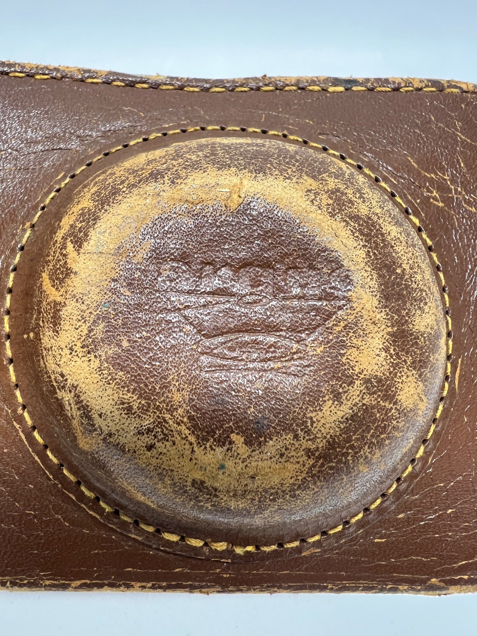 Vintage Argus Brown Leather Camera Case – 6" Small Format Case – Heavy Patina