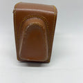 Vintage Brown Leather Camera Case – Small Format – Snap Closure