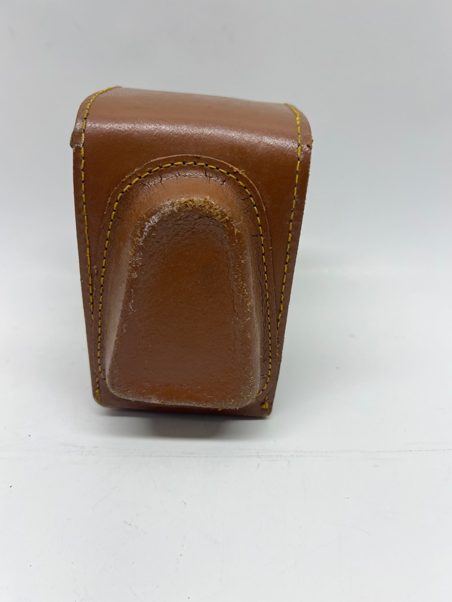 Vintage Brown Leather Camera Case – Small Format – Snap Closure
